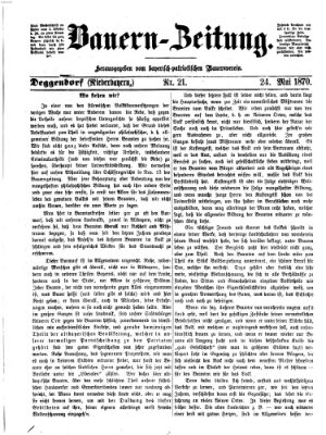 Bauern-Zeitung Dienstag 24. Mai 1870