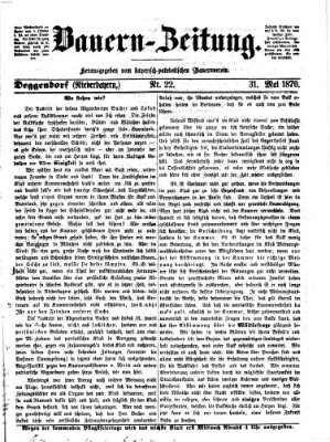 Bauern-Zeitung Dienstag 31. Mai 1870