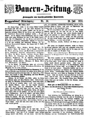 Bauern-Zeitung Dienstag 26. Juli 1870