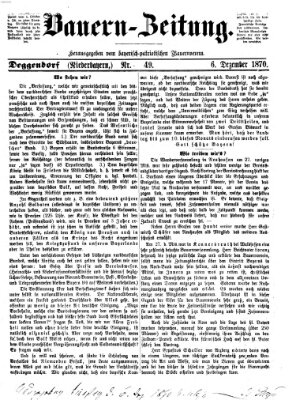 Bauern-Zeitung Dienstag 6. Dezember 1870
