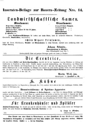 Bauern-Zeitung Dienstag 5. April 1870