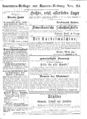 Bauern-Zeitung Dienstag 14. Juni 1870