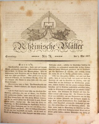 Rheinische Blätter Sonntag 4. Mai 1817