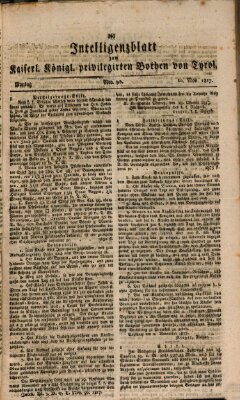 Kaiserlich-Königlich privilegirter Bothe von und für Tirol und Vorarlberg Montag 10. November 1817