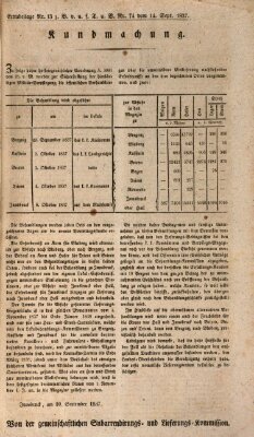 Kaiserlich-Königlich privilegirter Bothe von und für Tirol und Vorarlberg Donnerstag 14. September 1837