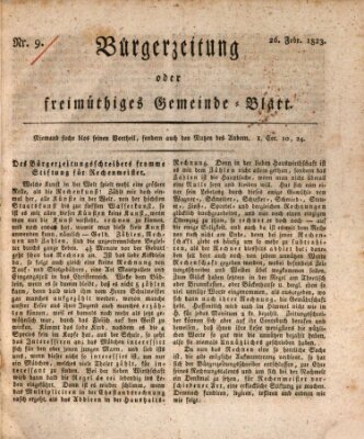 Bürgerzeitung oder freimüthiges Gemeinde-Blatt Mittwoch 26. Februar 1823