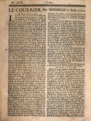 Le courrier Freitag 7. Juni 1754