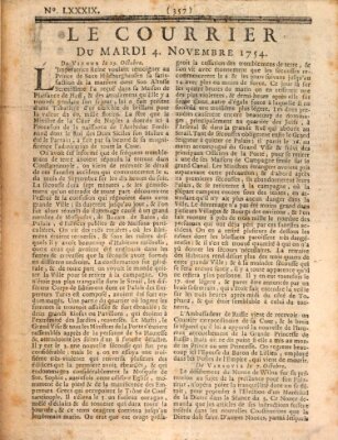 Le courrier Montag 4. November 1754