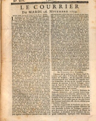 Le courrier Dienstag 26. November 1754