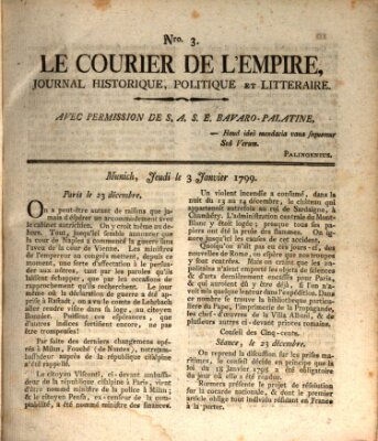 Le courier de l'Empire Donnerstag 3. Januar 1799