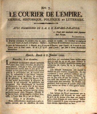 Le courier de l'Empire Dienstag 8. Januar 1799