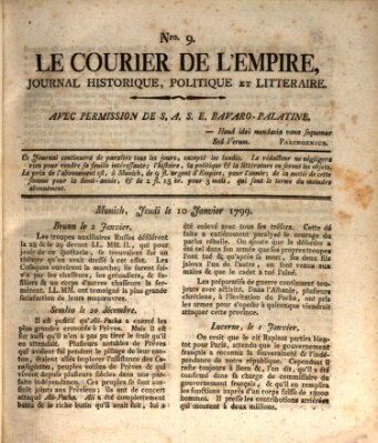 Le courier de l'Empire Donnerstag 10. Januar 1799