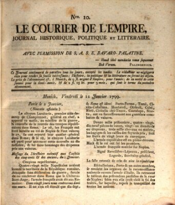 Le courier de l'Empire Freitag 11. Januar 1799