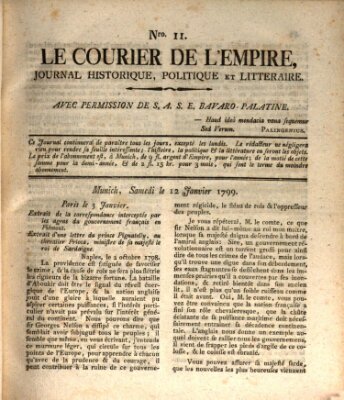 Le courier de l'Empire Samstag 12. Januar 1799