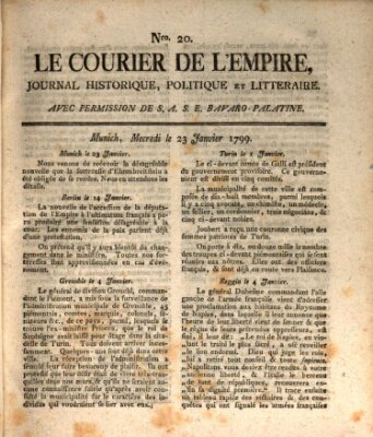 Le courier de l'Empire Mittwoch 23. Januar 1799