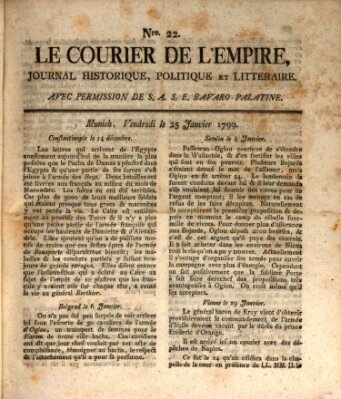 Le courier de l'Empire Freitag 25. Januar 1799