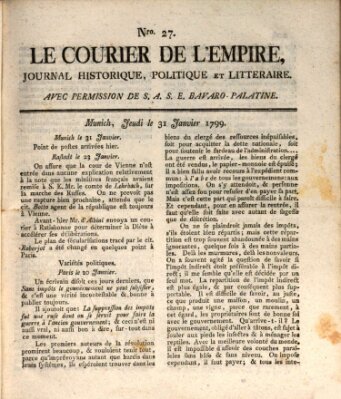 Le courier de l'Empire Donnerstag 31. Januar 1799