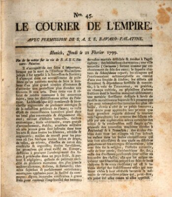 Le courier de l'Empire Donnerstag 21. Februar 1799