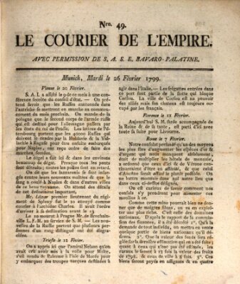 Le courier de l'Empire Dienstag 26. Februar 1799