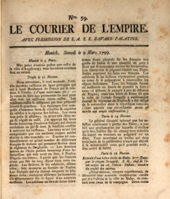 Le courier de l'Empire Samstag 9. März 1799