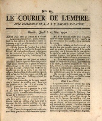 Le courier de l'Empire Donnerstag 14. März 1799