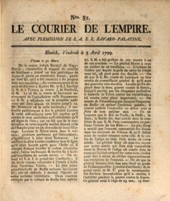 Le courier de l'Empire Freitag 5. April 1799