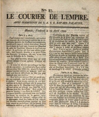 Le courier de l'Empire Freitag 12. April 1799