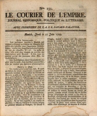 Le courier de l'Empire Donnerstag 27. Juni 1799