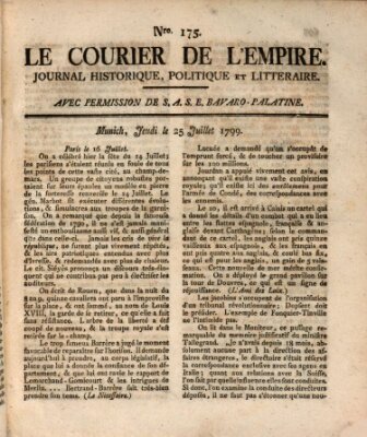 Le courier de l'Empire Donnerstag 25. Juli 1799