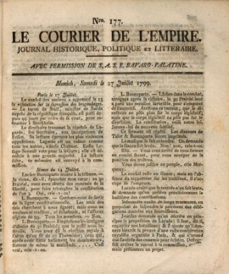 Le courier de l'Empire Samstag 27. Juli 1799