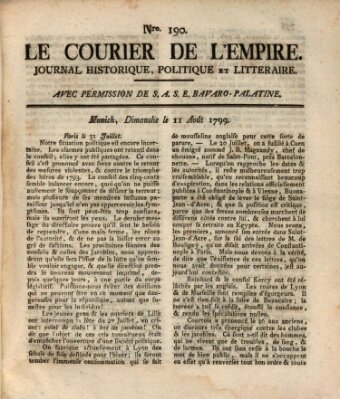 Le courier de l'Empire Sonntag 11. August 1799