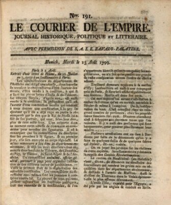 Le courier de l'Empire Dienstag 13. August 1799