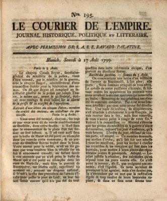 Le courier de l'Empire Samstag 17. August 1799