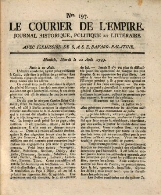 Le courier de l'Empire Dienstag 20. August 1799