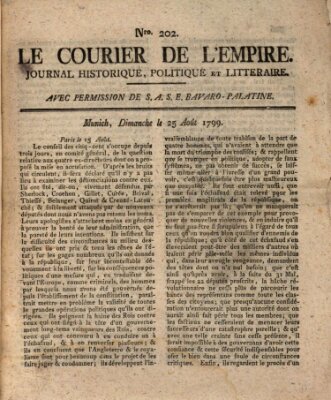 Le courier de l'Empire Sonntag 25. August 1799