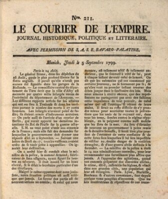 Le courier de l'Empire Donnerstag 5. September 1799