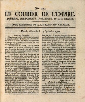 Le courier de l'Empire Sonntag 15. September 1799