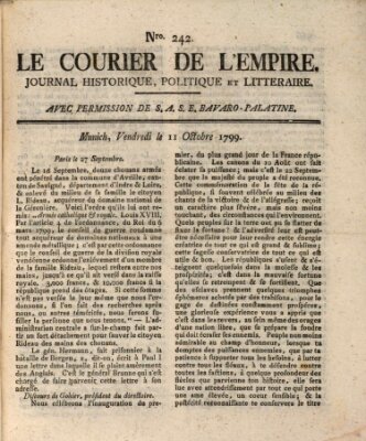 Le courier de l'Empire Freitag 11. Oktober 1799