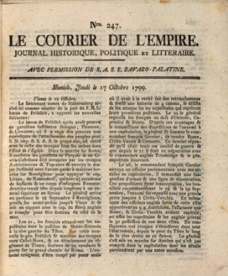 Le courier de l'Empire Donnerstag 17. Oktober 1799