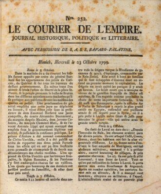 Le courier de l'Empire Mittwoch 23. Oktober 1799