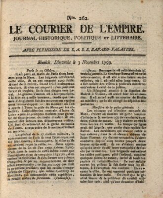 Le courier de l'Empire Sonntag 3. November 1799