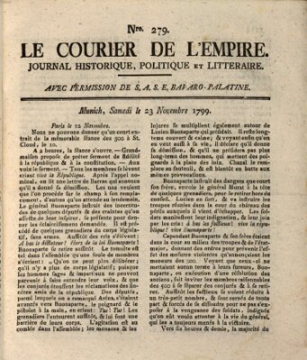 Le courier de l'Empire Samstag 23. November 1799