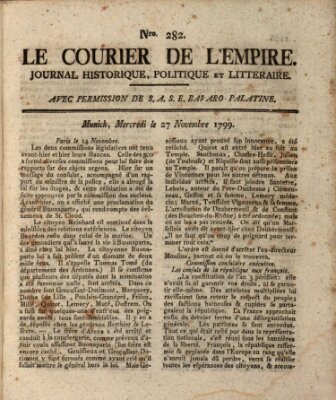 Le courier de l'Empire Mittwoch 27. November 1799