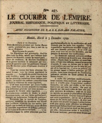 Le courier de l'Empire Dienstag 3. Dezember 1799