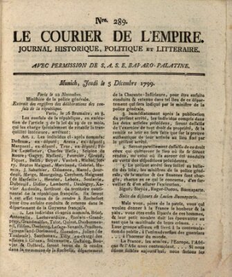 Le courier de l'Empire Donnerstag 5. Dezember 1799