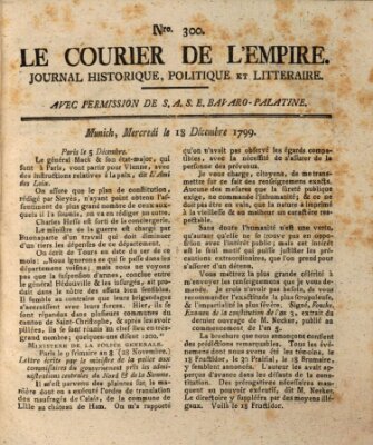 Le courier de l'Empire Mittwoch 18. Dezember 1799