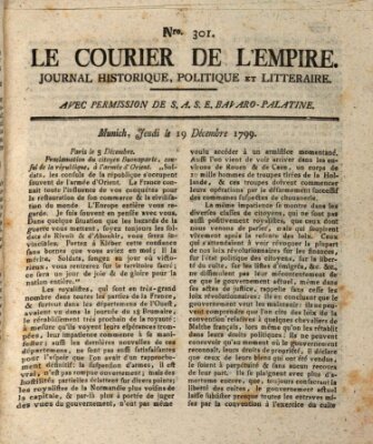 Le courier de l'Empire Donnerstag 19. Dezember 1799