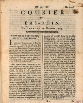 Courier du Bas-Rhin Samstag 28. November 1767