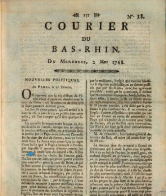 Courier du Bas-Rhin Mittwoch 2. März 1768