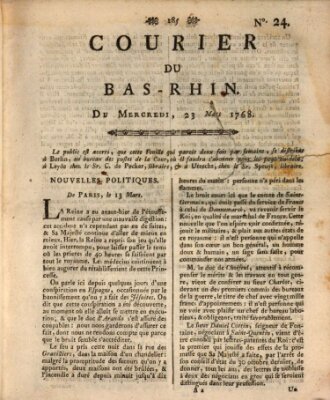 Courier du Bas-Rhin Mittwoch 23. März 1768